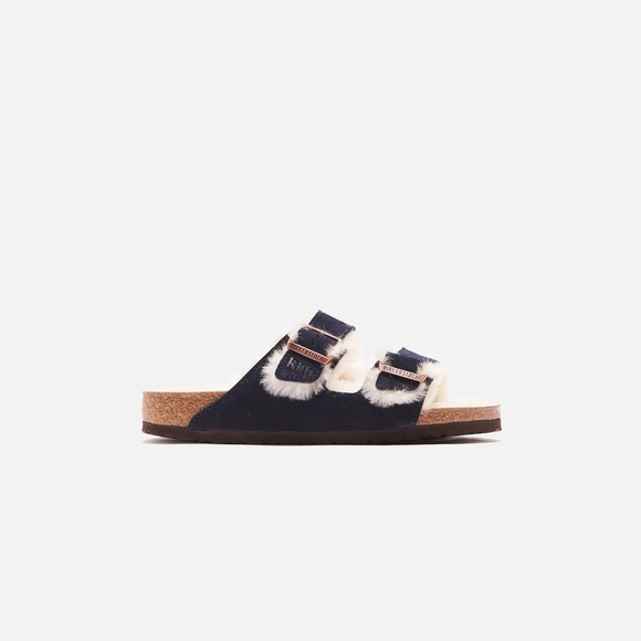 Kith for Birkenstock Arizona Shearling - Navy Blazer / Natural main image 5